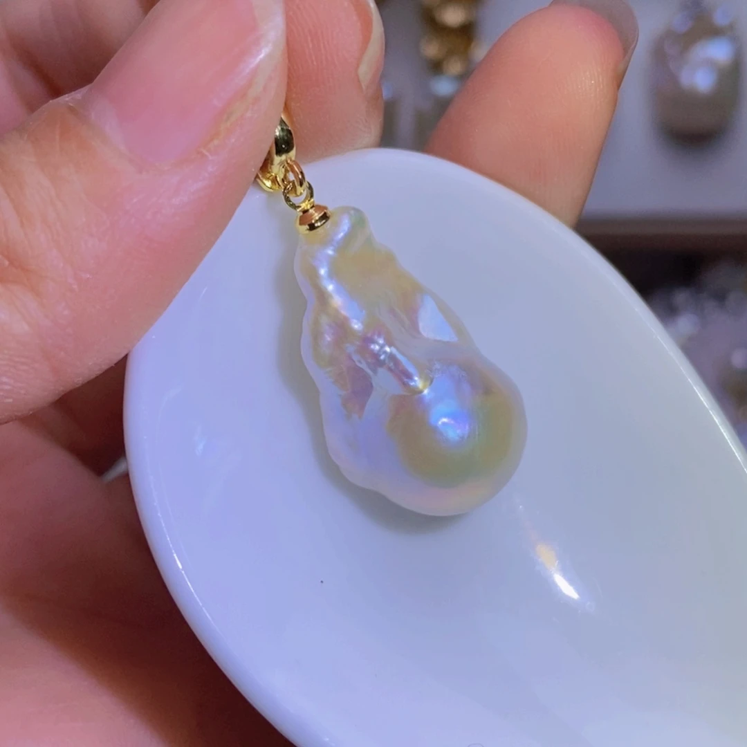 淡水珍珠淡水珍珠银S925镶嵌