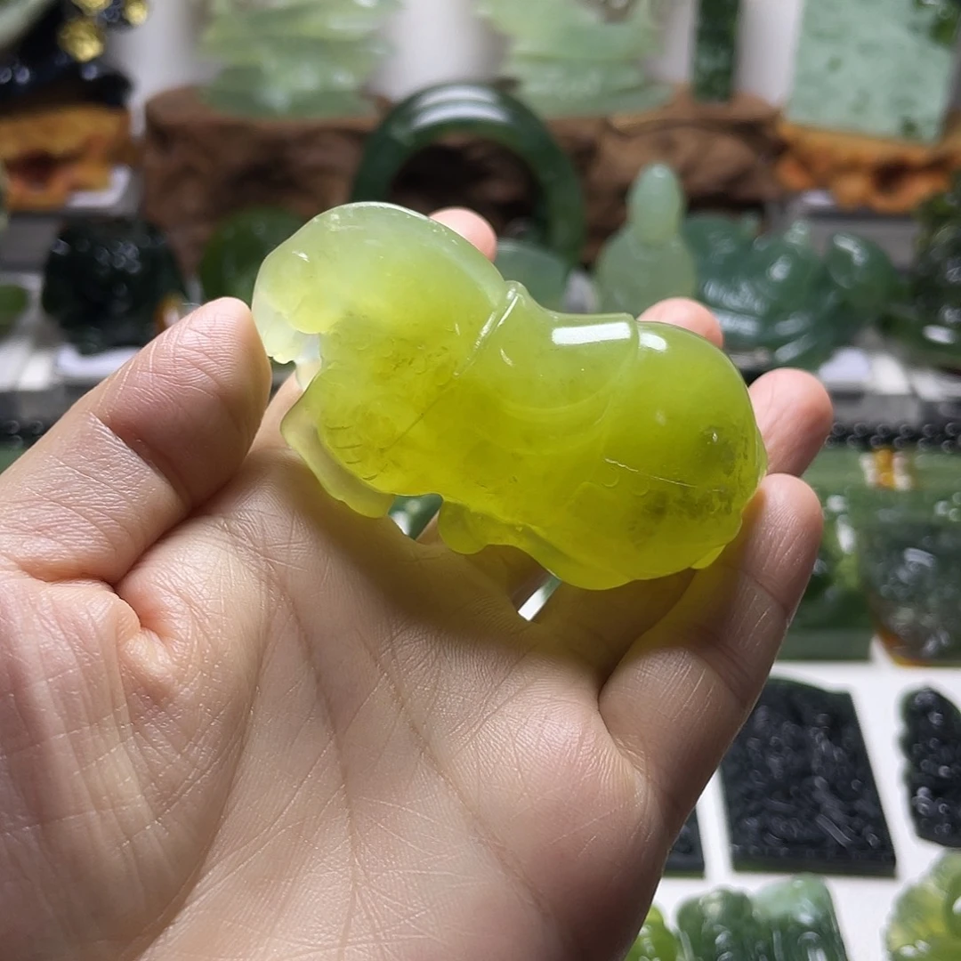 未镶嵌蛇纹石玉手把