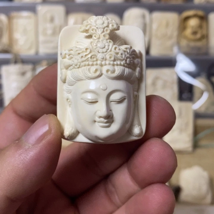 觀*天然猛犸牙雕刻品