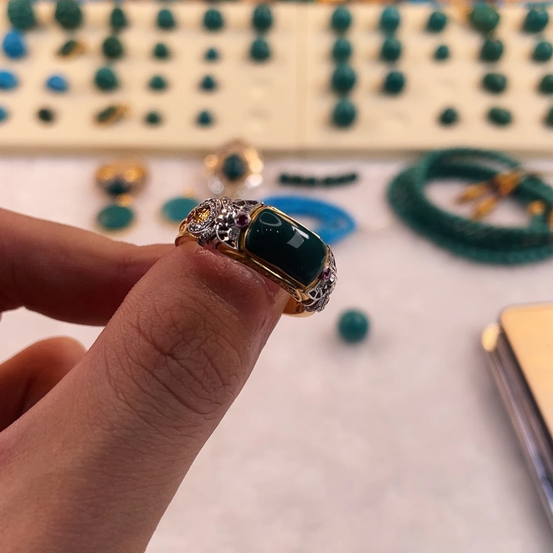 绿松石未镶嵌配饰