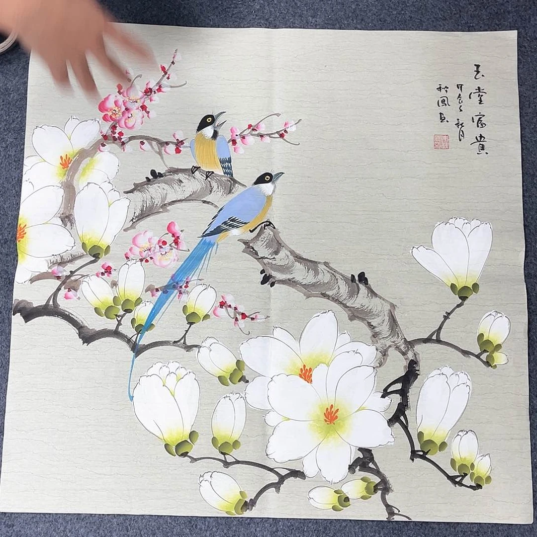 国画宣纸国画纯手绘作品