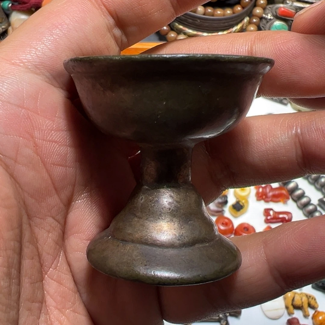 颈饰玻璃墨白藏传出品38