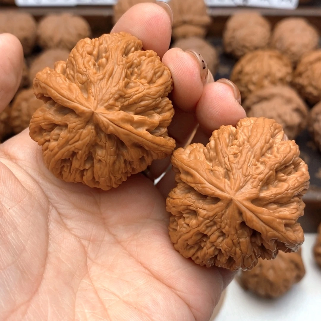 把件文玩核桃边43肚45尺全品平谷大粗筋