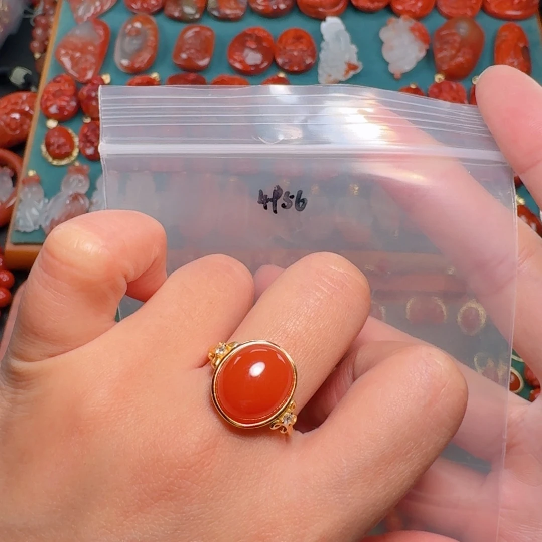 南红玛瑙南红银S925镶嵌