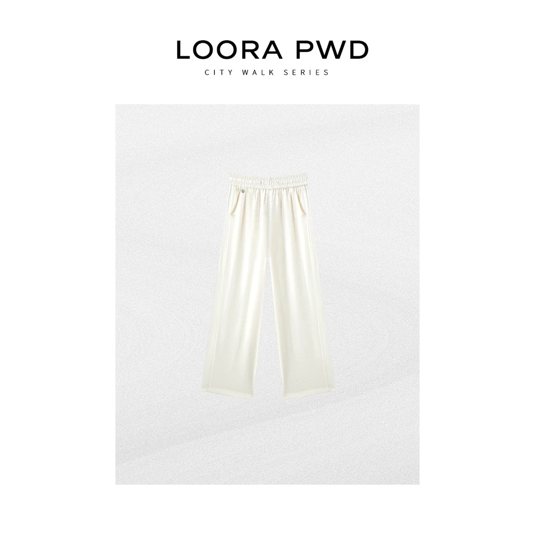 LOORAPWD/罗拉密码【鲲之梦境】夏季简约褶皱感休闲裤25CJBG0153N