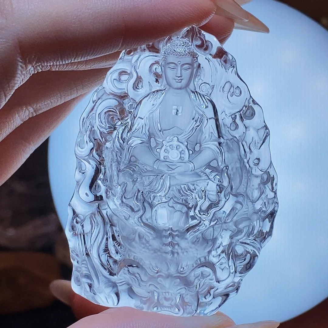 颈饰未镶嵌水晶上****绳吊墜