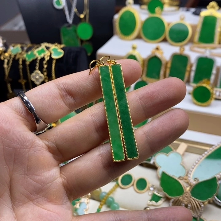 钛钢时尚长条耳坠子