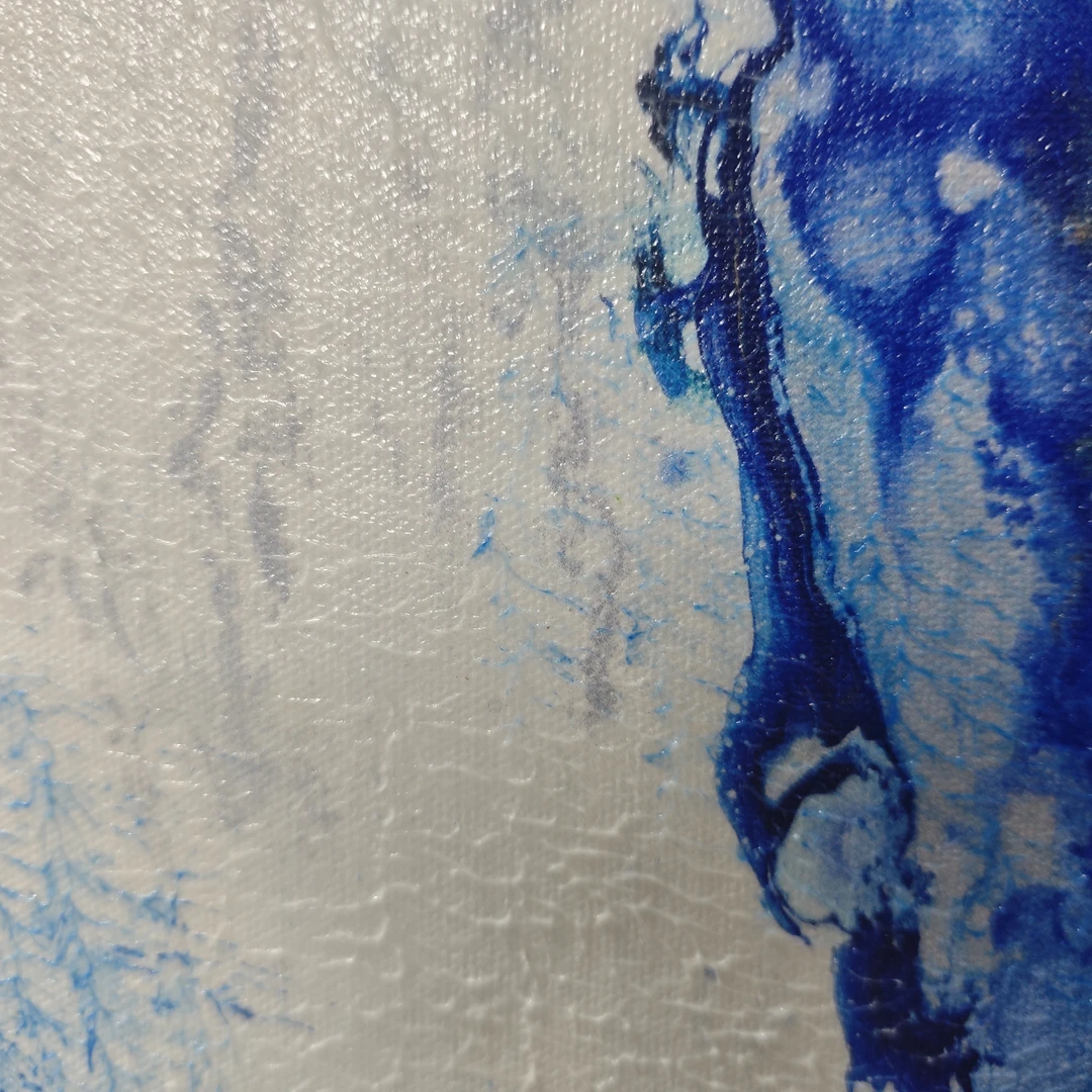 赵燮-59*48-尺寸-油画作品-蓝雪