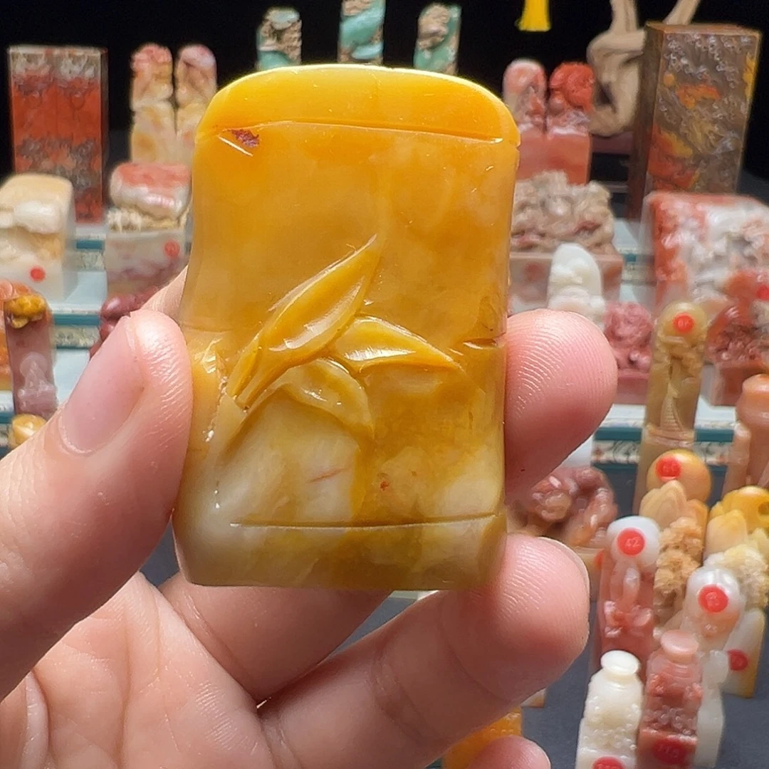 飞***上寿山石印石手工制作