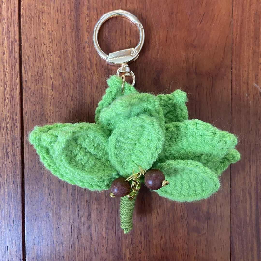 手工编织柚子叶香珠挂饰1