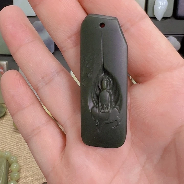 和田玉未镶嵌吊坠(不含链)