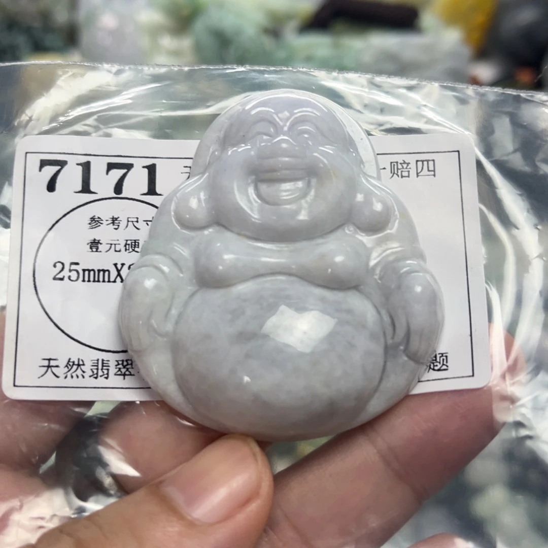 翡翠未镶嵌颈饰7171