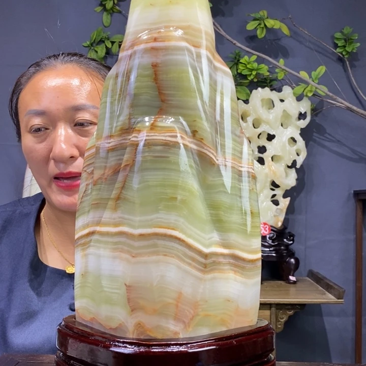 石材伊朗古青石摆件
