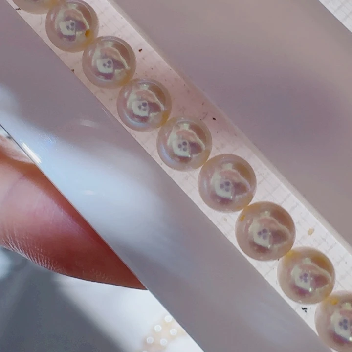 未镶嵌淡水珍珠裸珠定制6-6.5mm