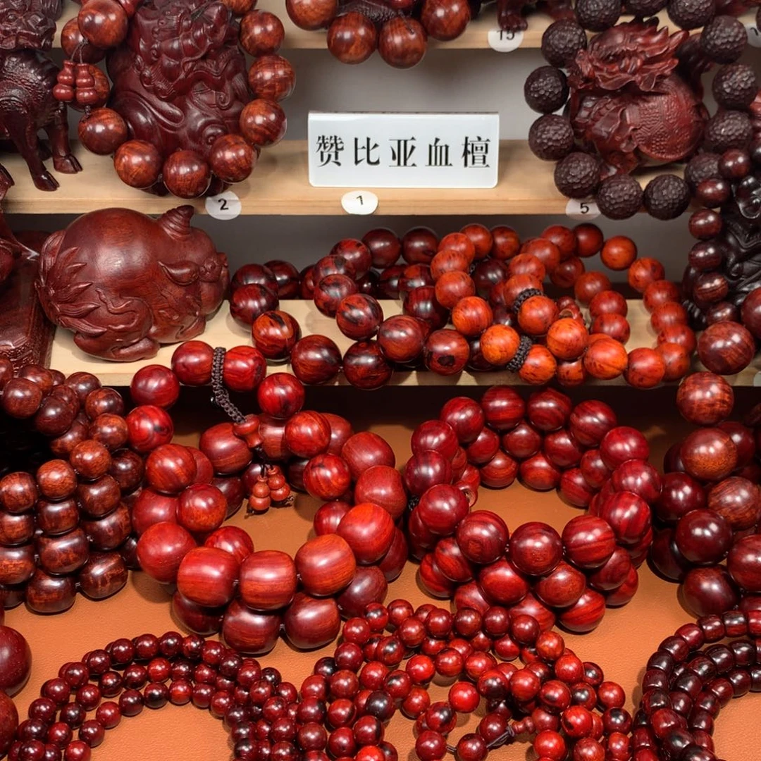 染料紫檀（血檀）高品质赞比亚血檀直播间