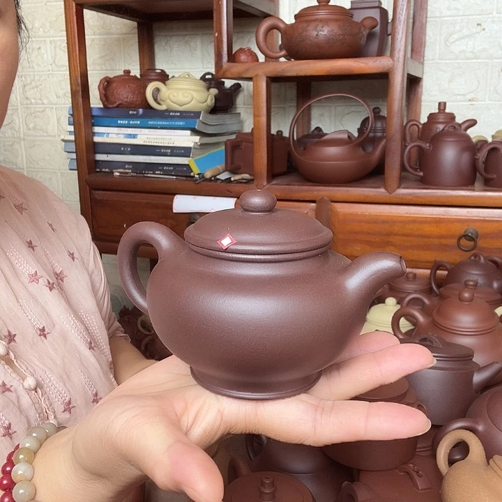 茶壶紫砂掇只300cc半手工