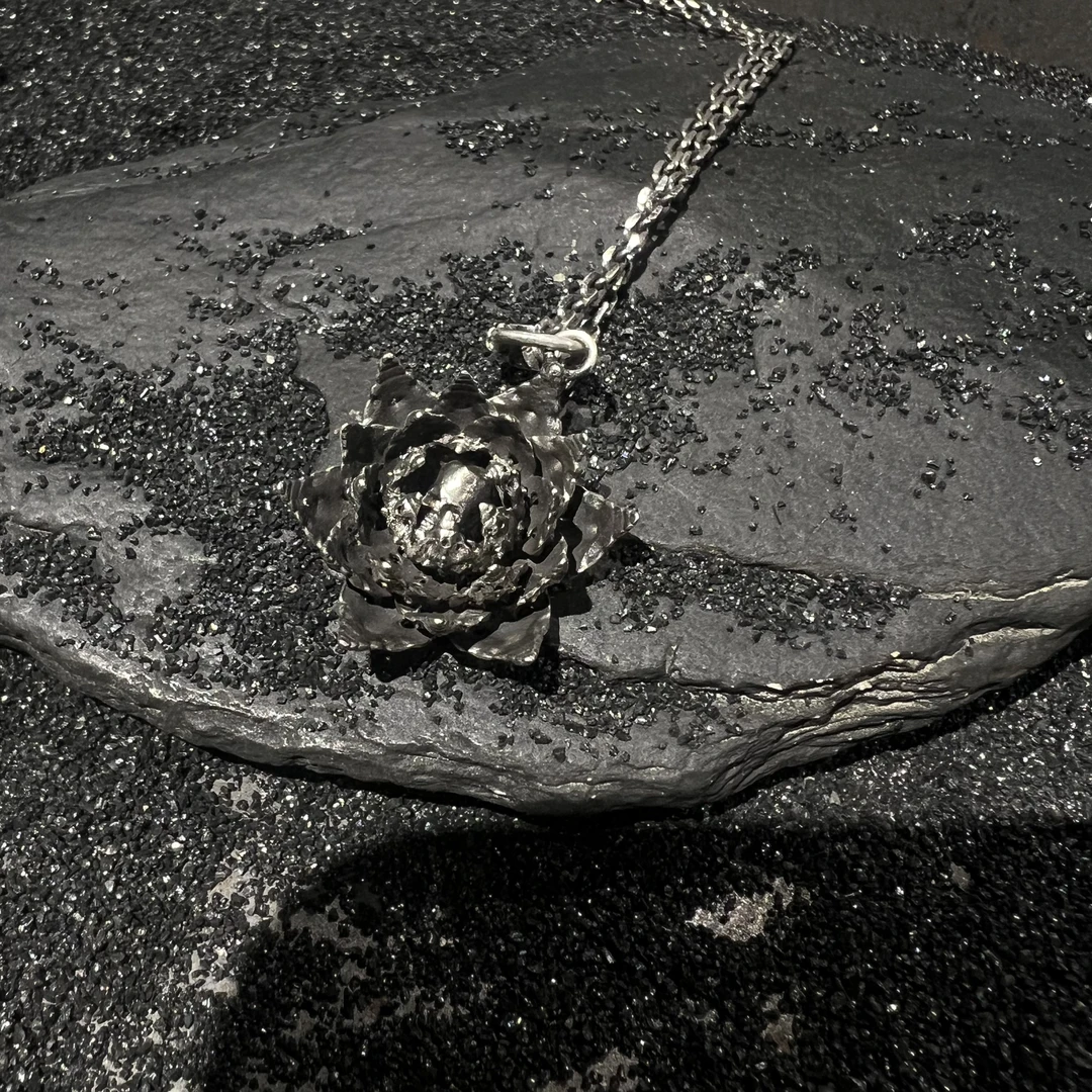 吊坠925银 灵史会馆-925银-永恒莲花项链