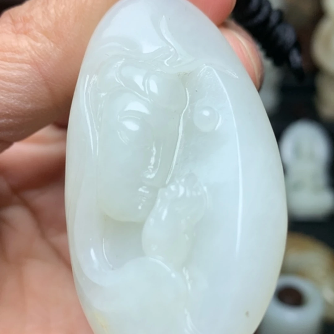 【闪购商品】未镶嵌和田玉挂件落**蝉