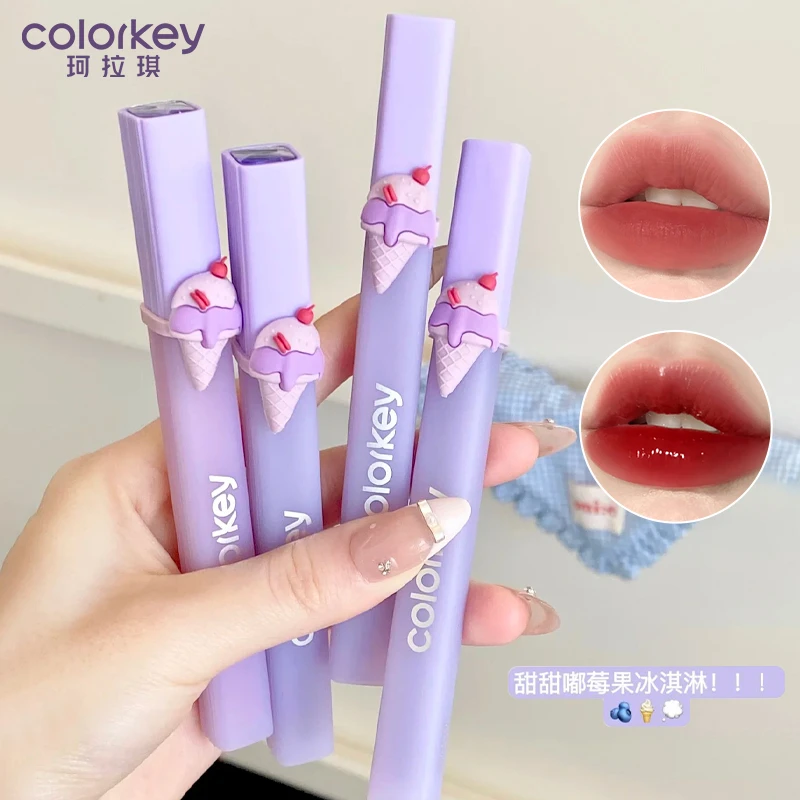 珂拉琪冰淇淋唇露雾面哑光唇釉口红女不易沾colorkey显白唇蜜学生
