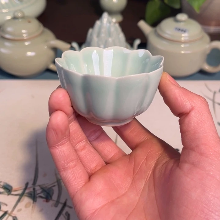 瓷杯子青鸾汝瓷汝州发货