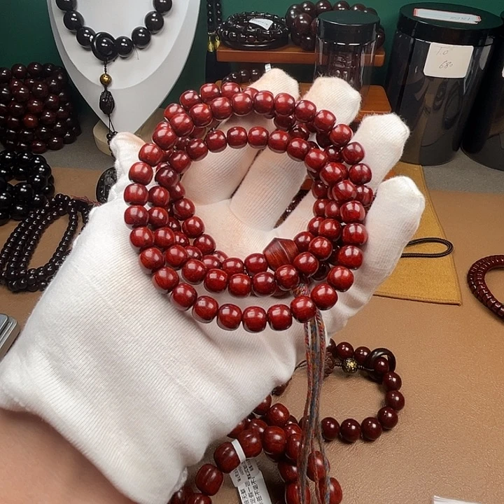 香***姆小叶紫檀手串/手链原汁原味7.5*8