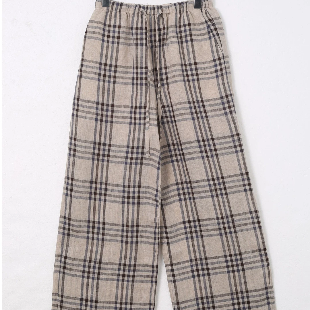 【AS懒人格】25新度假风亚麻慵懒百搭显瘦休闲裤AS25CKZ3769