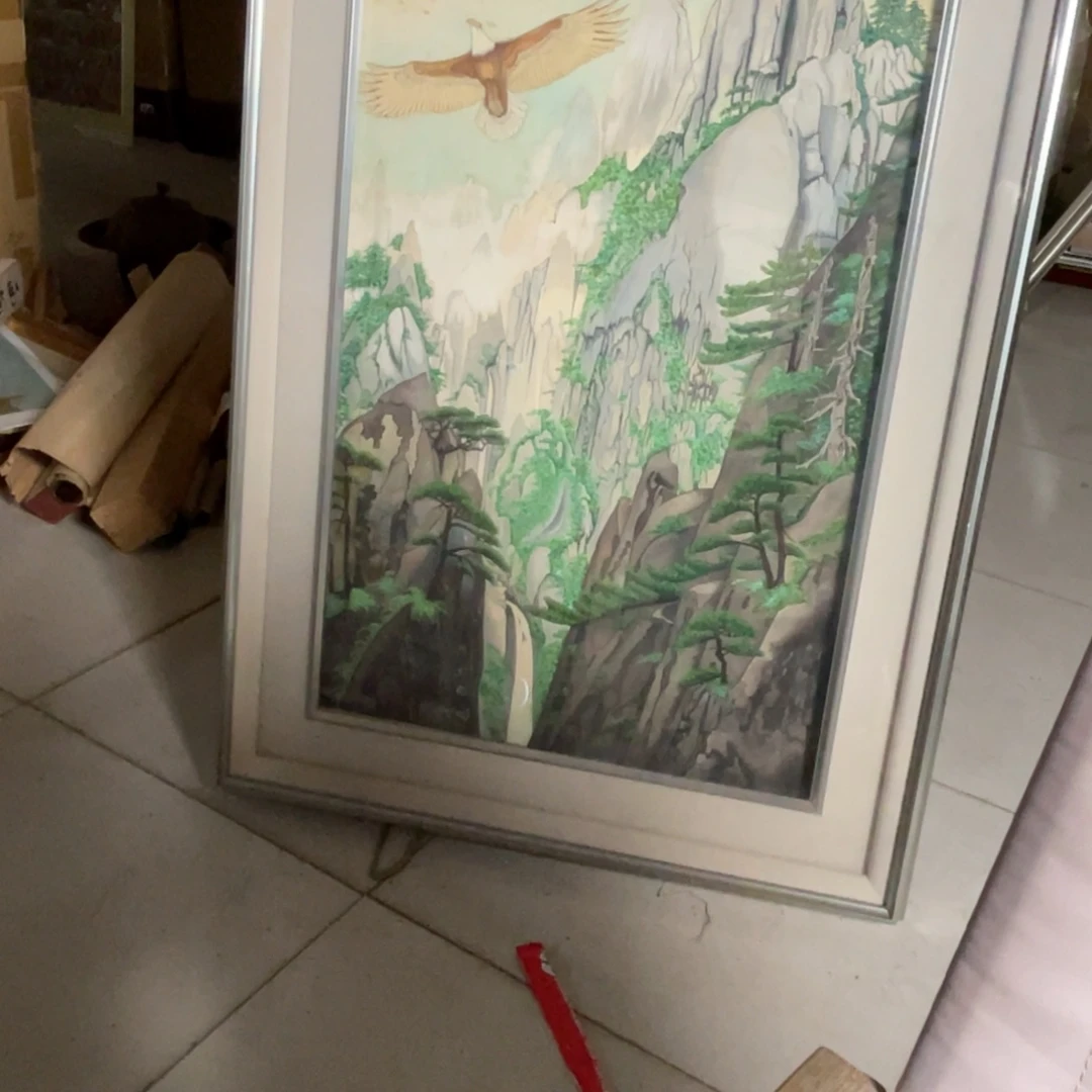 青****中古框画有些瑕疵看好下单不退不换