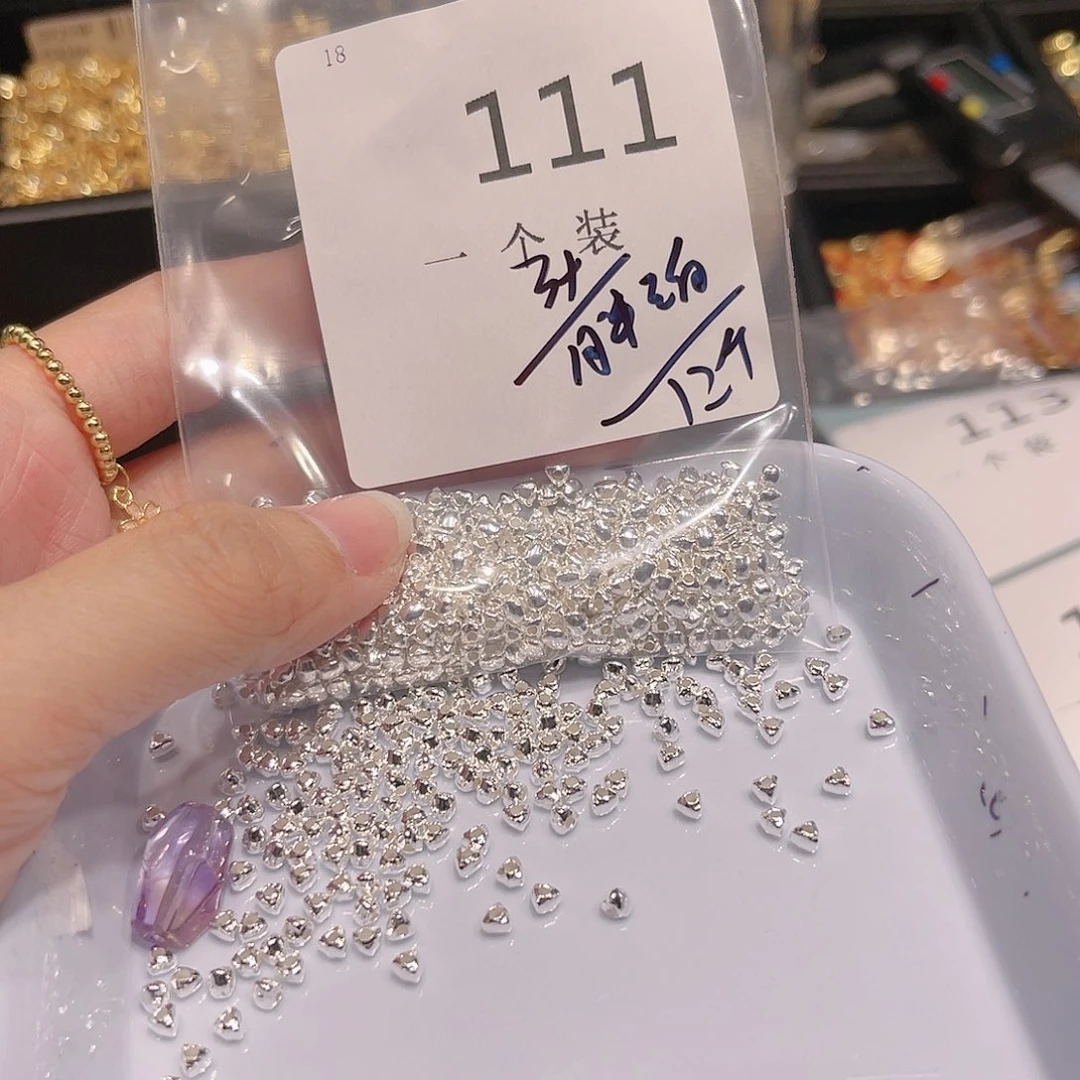 水晶珠宝半成品银S925镶嵌111