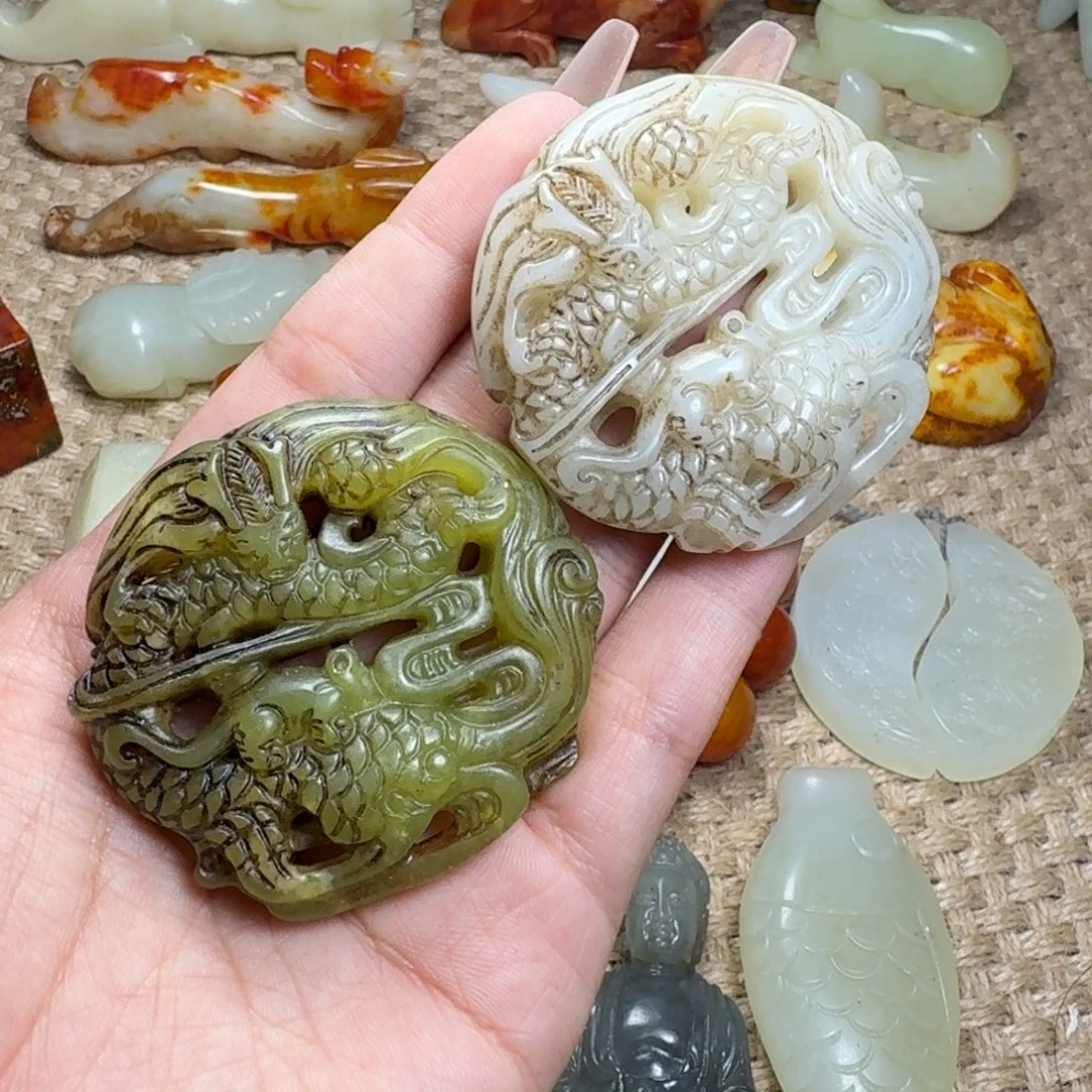 h***g白玉菩提吊坠挂件