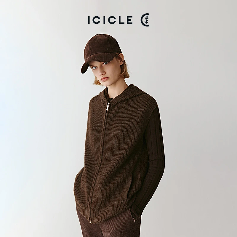 【9.17上新】ICICLE之禾25早秋新品【不染色系列】牦牛绒针织开衫1055