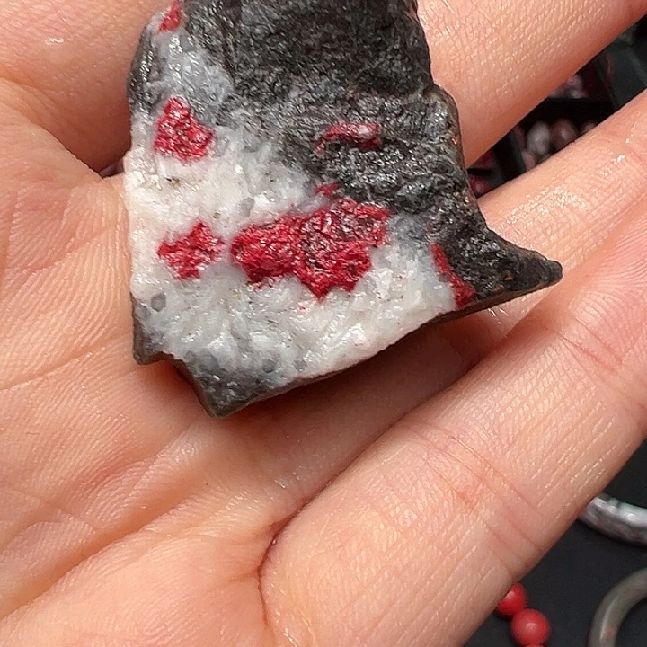 天然辰砂朱砂毛料17克