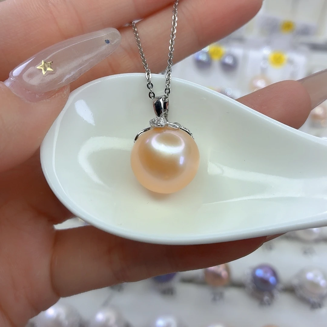 颈饰合金淡水珍珠