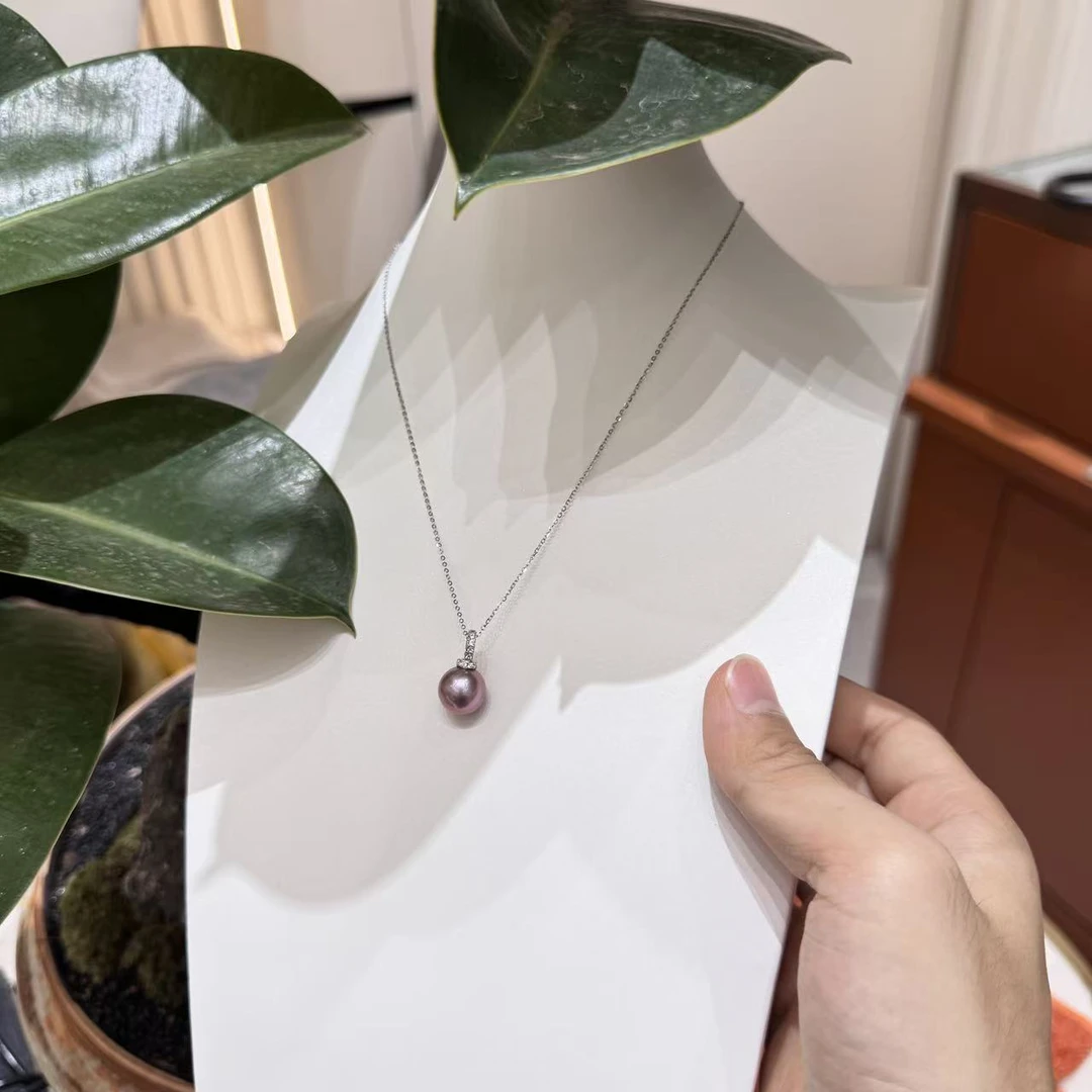 天然淡水高品质紫珠奶嘴扣吊坠