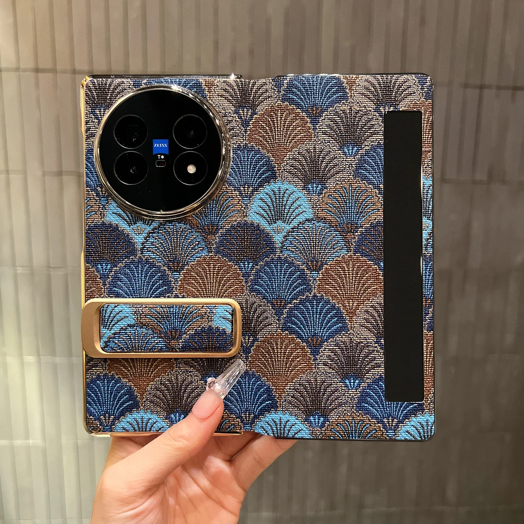 适用vivoxfold5折叠屏新款腕带支架全包防摔智能视窗xfold5保护套