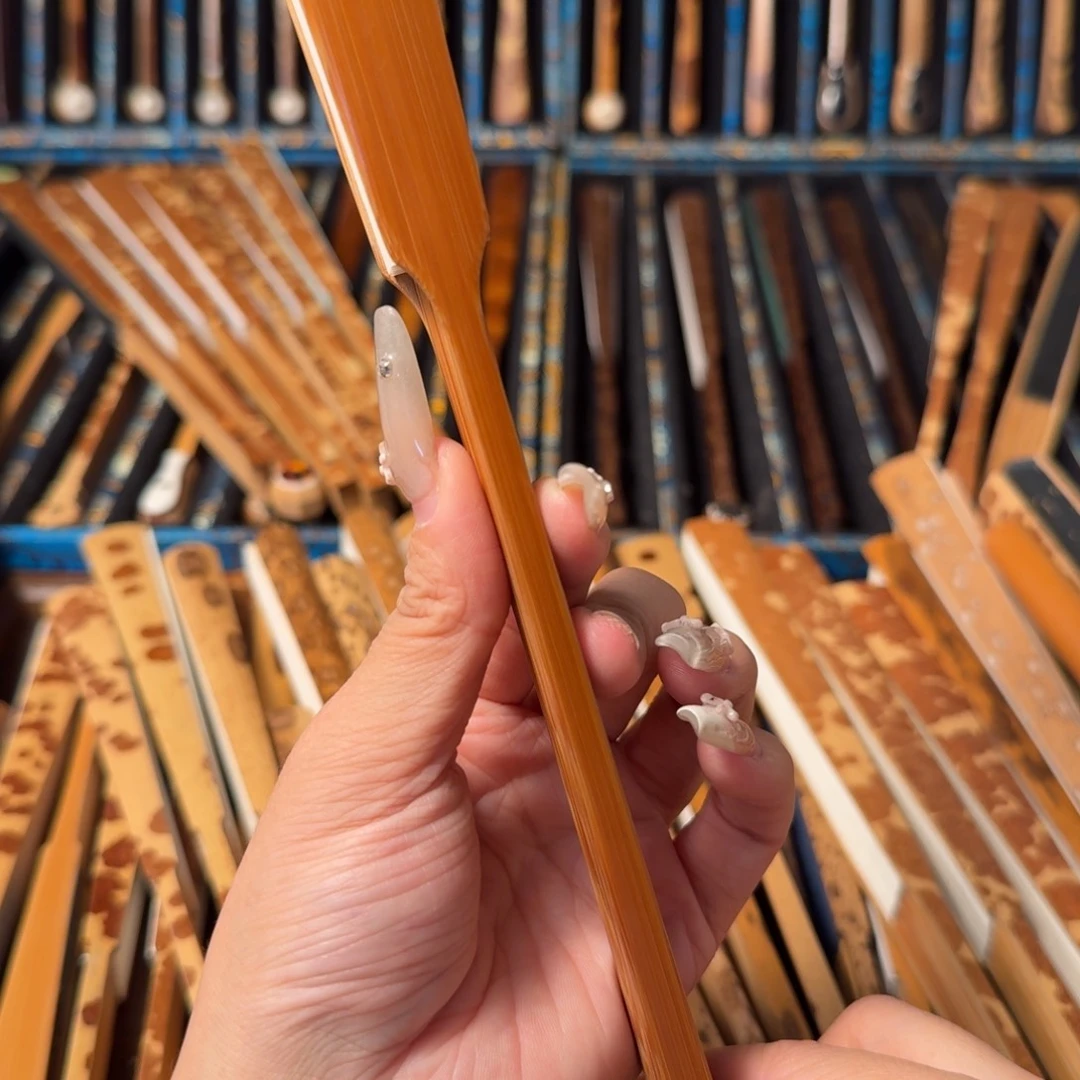 米***安扇子兵哥扇艺斑竹折扇