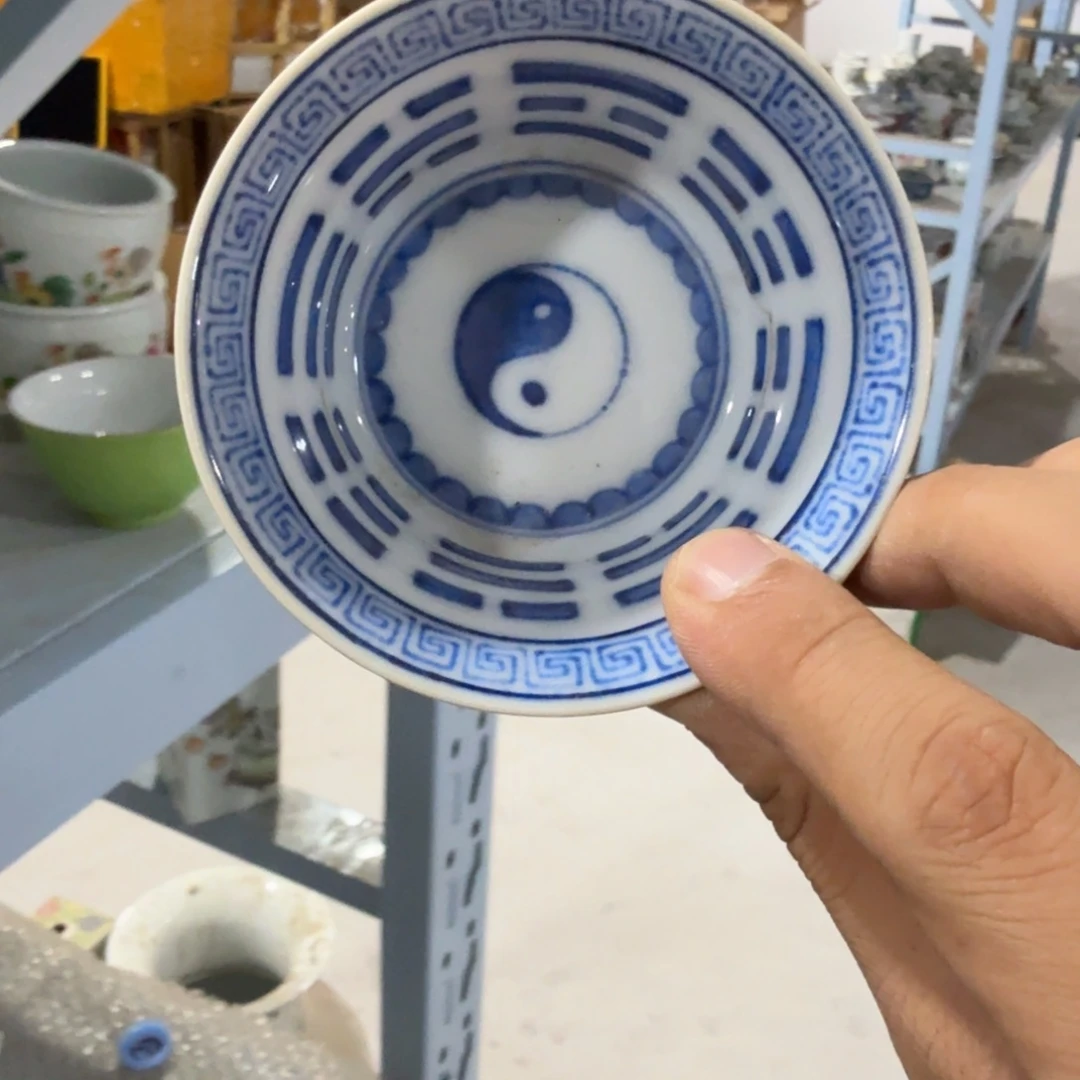瓷片摆件手绘瓷器全部处理