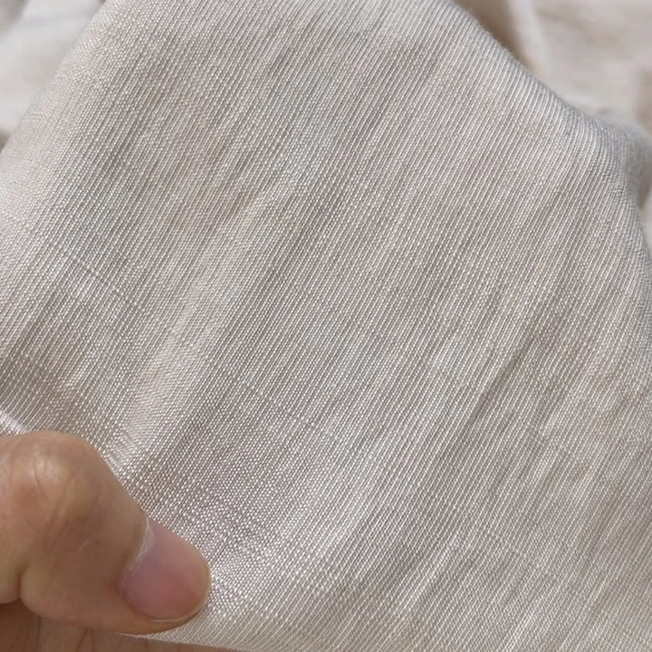 天丝（莱赛尔纤维）杏色苎麻3米