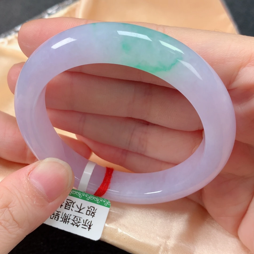 未镶嵌手镯翡翠缅甸天然翡翠手镯55