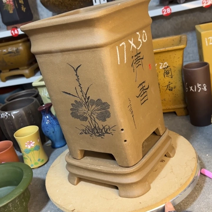 紫砂花盆紫砂花盆