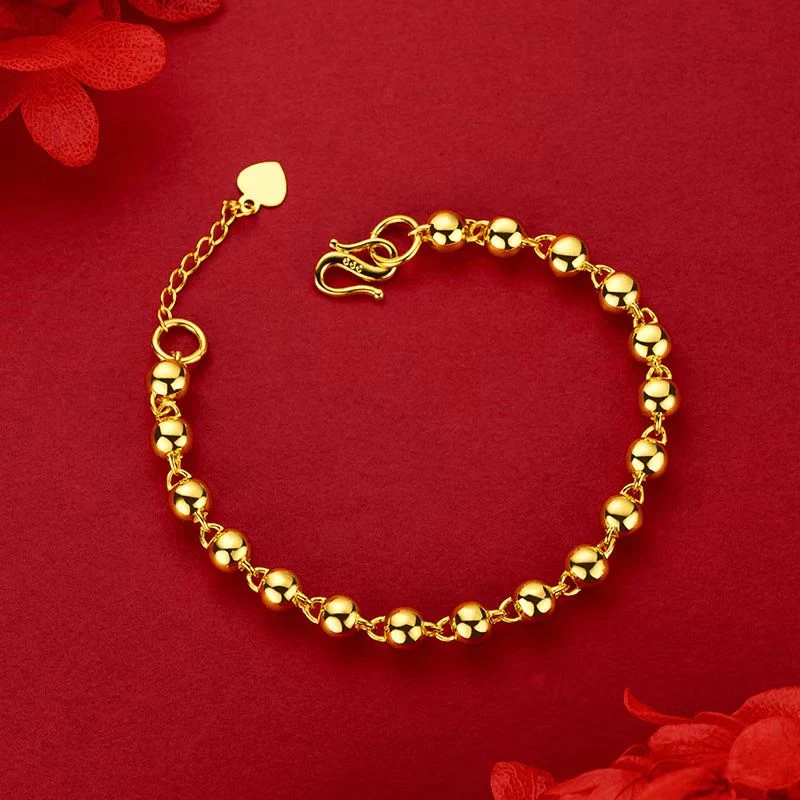 合金手链 女款圆珠手链 个性百搭  时尚 复古 经典 霸气 气质