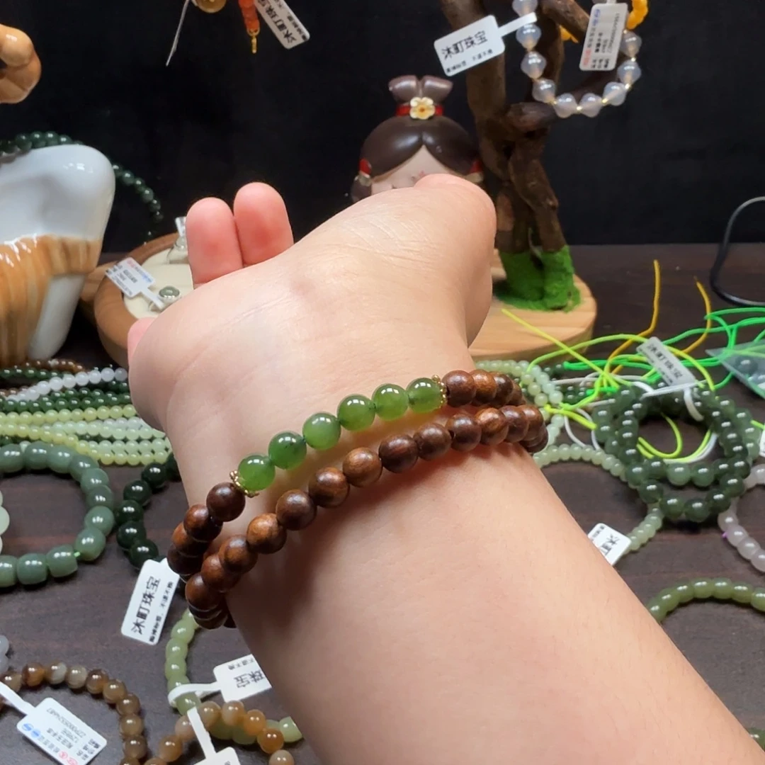 和田玉未镶嵌手串