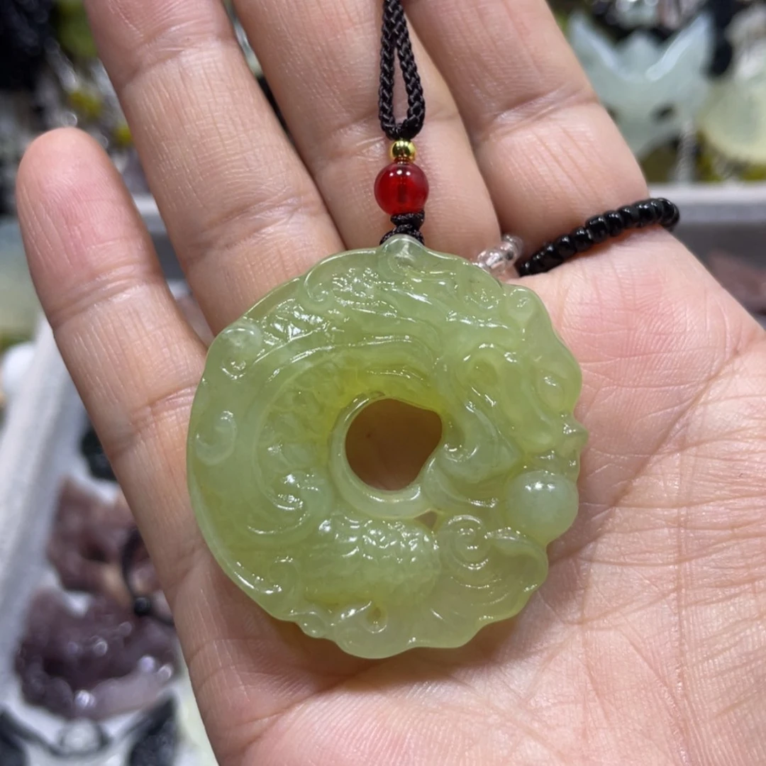 【闪购商品】岫玉颈饰未镶嵌95吊坠