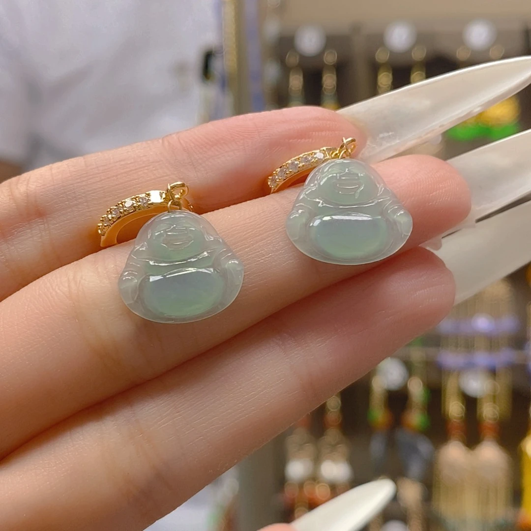 翡翠合金耳饰翡翠