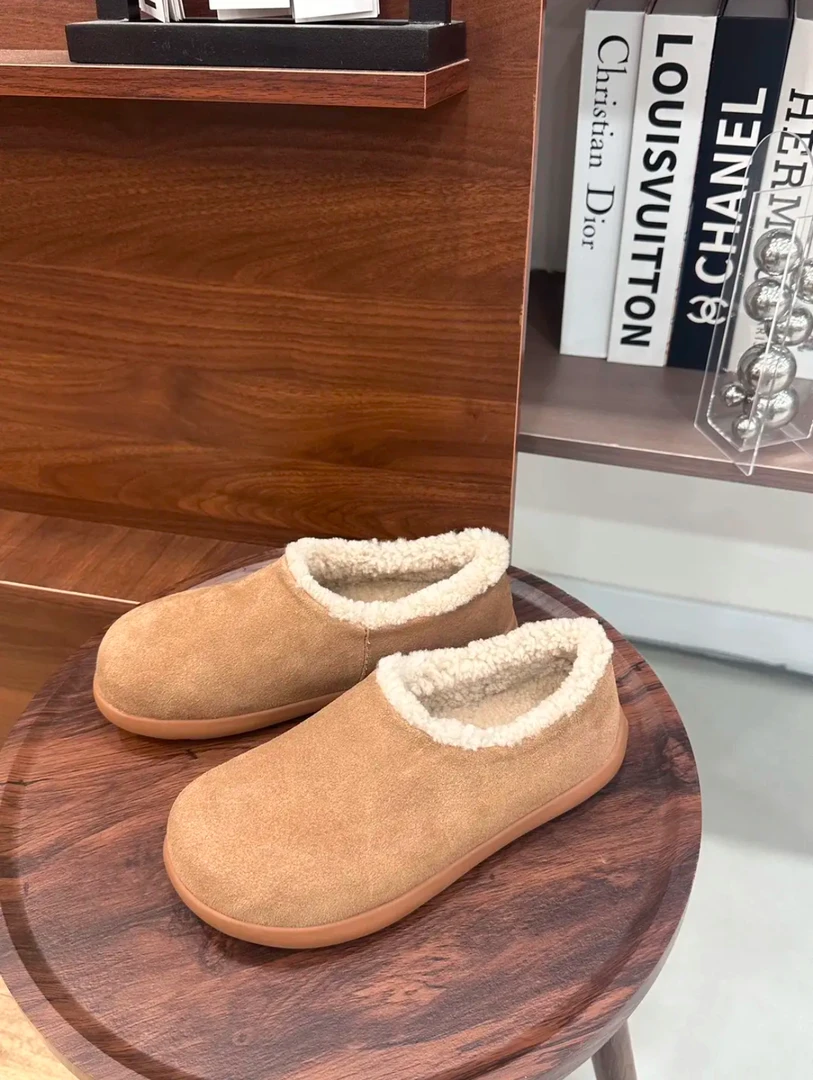 【全包和半包小土豆】r桑坡发货羊皮毛一体穆勒小土豆防滑毛拖