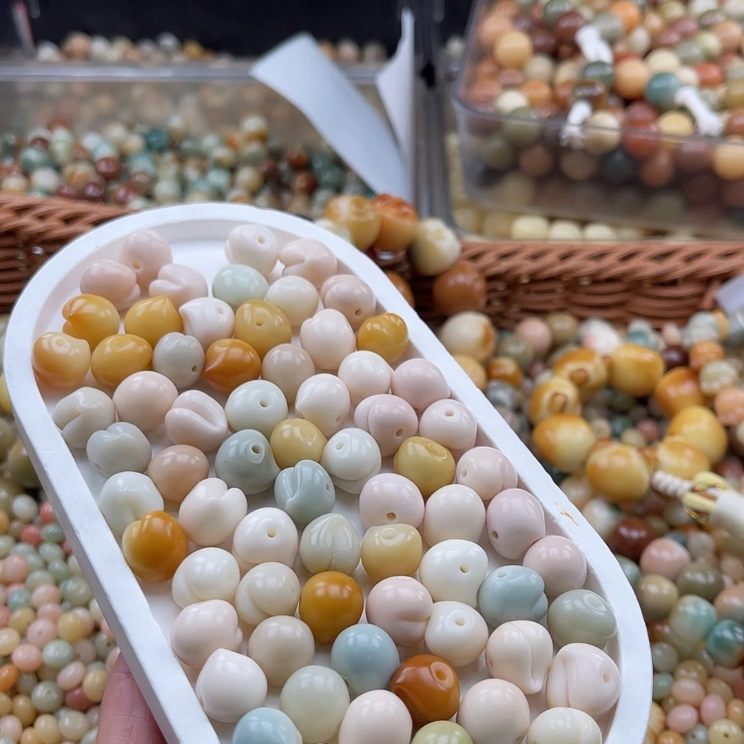 白玉菩提吊坠C/12mm/20+2颗