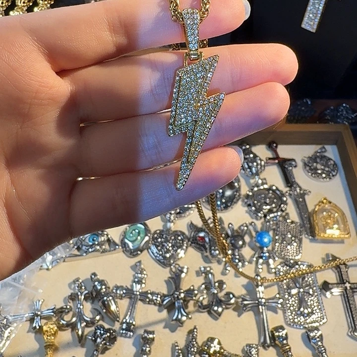 钛钢无金色闪钻50cm