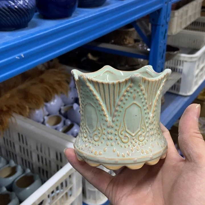 陶瓷花盆单场满9.9发9*9