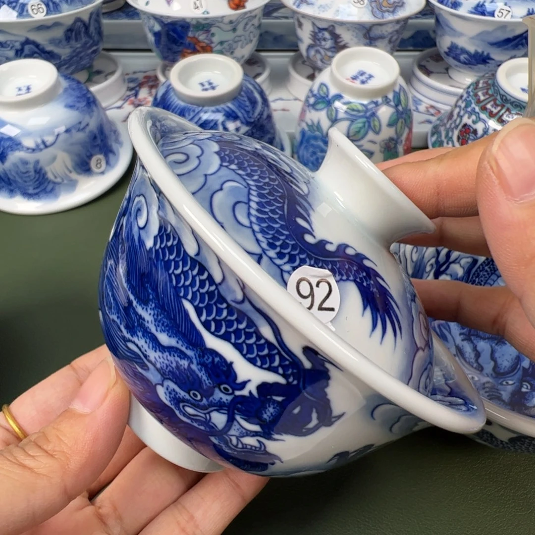 陶瓷景德镇纯手工纯手绘茶具木木92