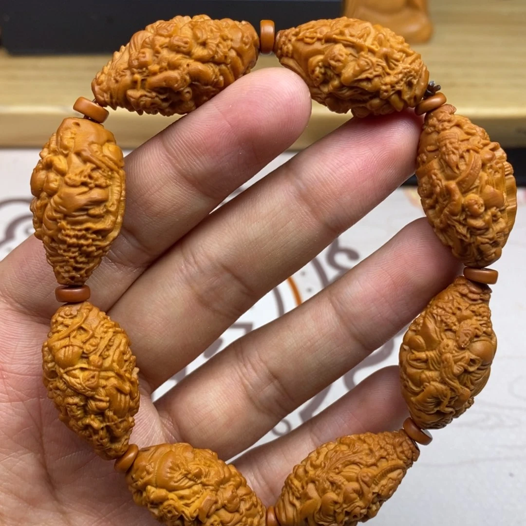 橄榄核手串/手链橄榄核雕刻工艺宇