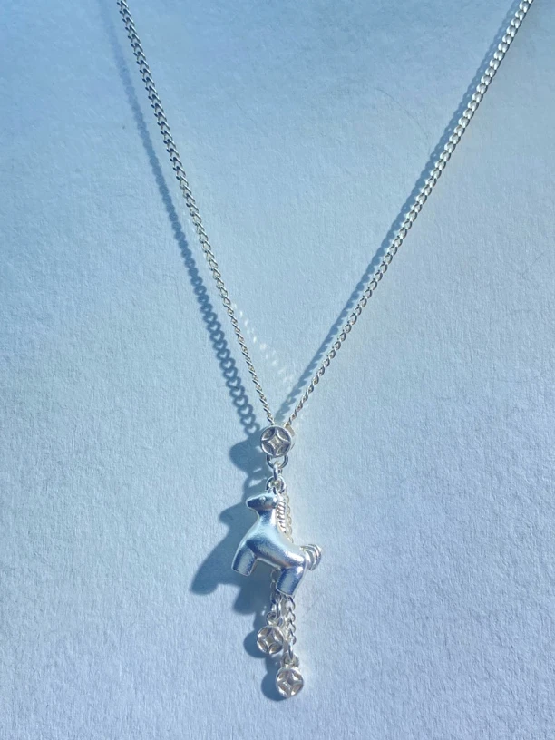 坠链均足银 通体足银999马上有钱流苏铜钱套链百搭轻奢时尚项链